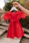 "Luna" Basic Dress - MUM AND DAUGHTER – Red - Size: 3XL/4XL