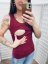 Tank breastfeeding top – burgundy