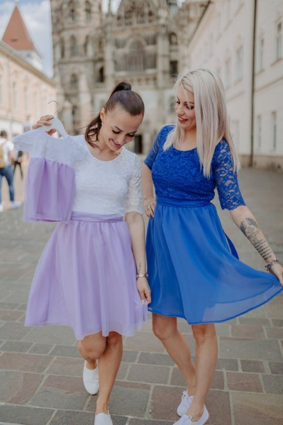 Formal dress "Grace" - LILA - Size: 2XL