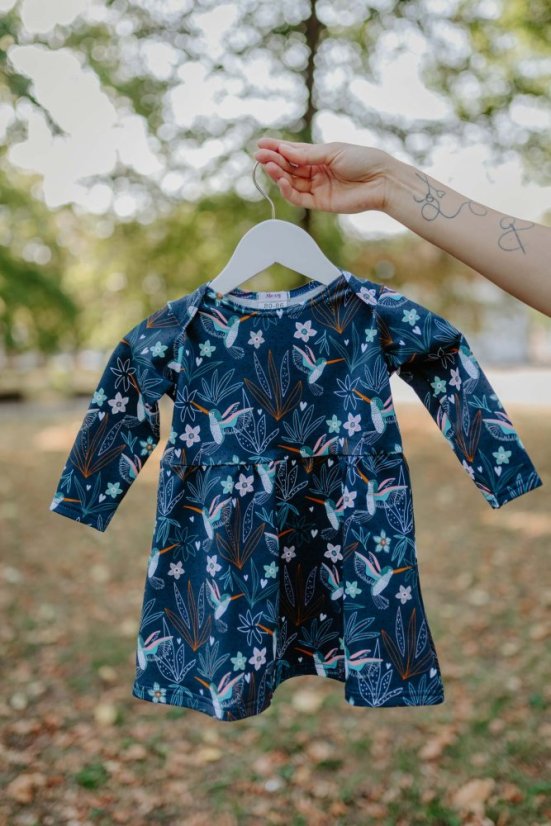 MATCHY A-line cut dress - hummingbird