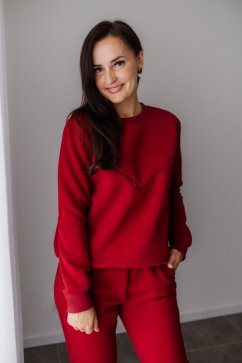 Children's warm sweatshirt without a hood - various colors