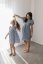 Breastfeeding "Tartana" dress - MOTHER AND DAUGHTER - blue