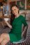 Straight MATCHY nursing dress - green