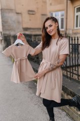 "Luna" Basic Dress - MUM AND DAUGHTER – Beige
