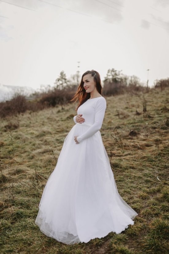 Maternity wedding dress – Tamie