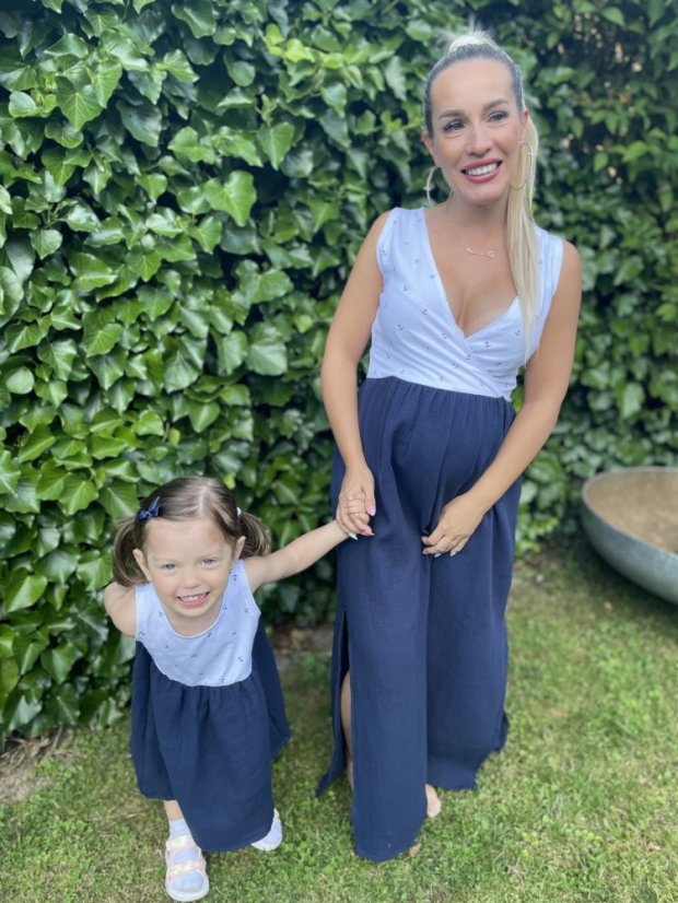 Long Tank Dress - MOM and DAUGHTER – Anchor Pattern