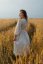 Poplin wrap dress - Ekru flowers