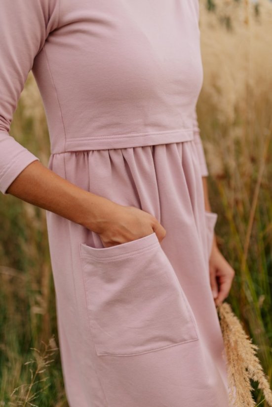 Teplákové MIDI šaty – Různé barvy - Velikost: 2XL