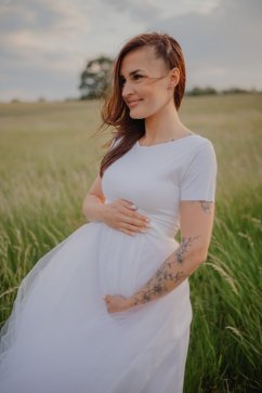 Maternity wedding dress – Tamie