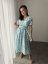 "Boho Breeze" dress MUM AND DAUGHTER - mint leaves - Size: XS/S