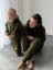Warm tracksuit with hood - MAMA and MINI - various colors