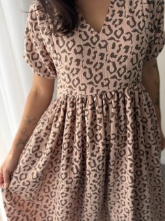 "Boho Breeze" dress - leopard