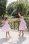 "Aurela romantic" linen dress MUM AND DAUGHTER - baby pink - Size: M