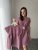 Cotton Dress "Waffle" - MOM AND DAUGHTER - mauve