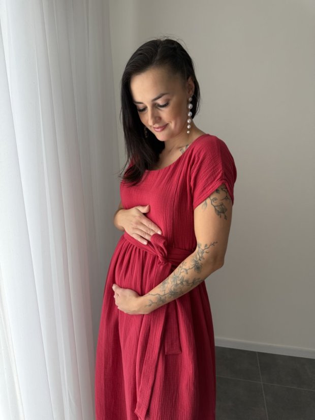 Maxi BOHO muslin dress - MOM AND DAUGHTER - various colors and patterns - Size: XL/2XL