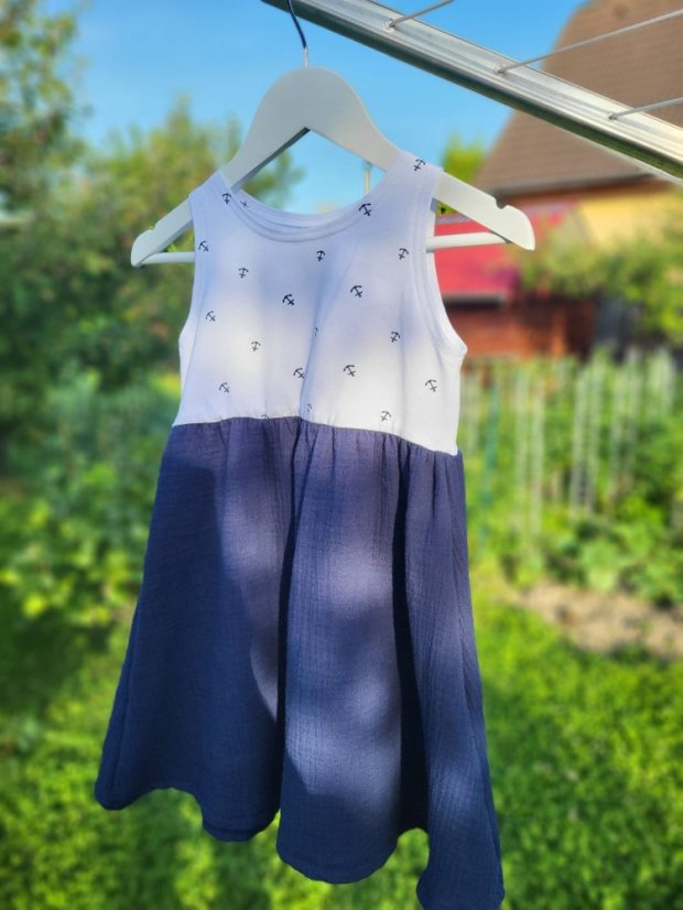 Long Tank Dress - MOM and DAUGHTER – Anchor Pattern