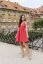 Breastfeeding "Aura" dress - dark red - Size: 3XL/4XL, Variant: For breastfeeding, Length: Long