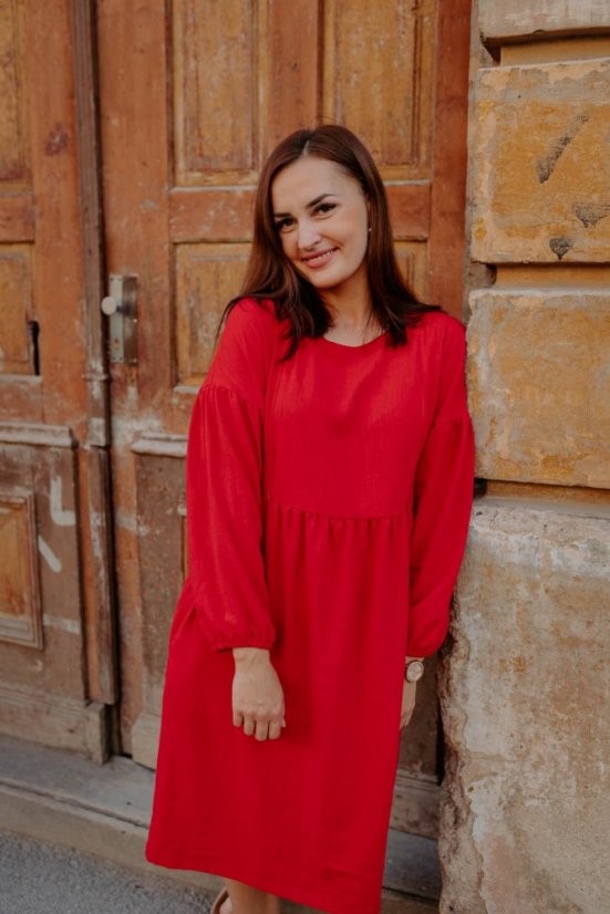 Linen dress "Maison Linen" MIDI - Various colors - Size: XL/2XL