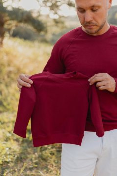 Children's sweatshirt/sweater - burgundy
