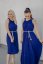 Bamboo Breastfeeding Dress - royal blue - Size: UNI, Dĺžka: MIDI