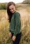 Women's thin sweatshirt - army green - Size: M/L