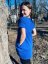 Oversize šaty ke kojení – kráľovská modrá