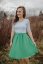 Formal nursing dress - emerald white