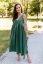 "Aura" dress - emerald - Size: XS/S, Variant: For breastfeeding, Length: Long