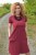 A-line cut dress - Burgundy