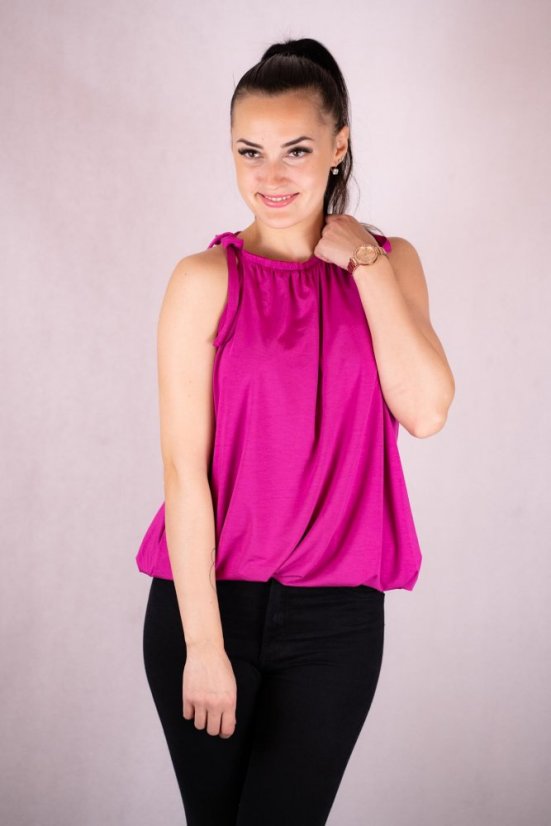 Bambusové šaty ke kojení – fuchsia - Velikost: UNI, Délka: MIDI