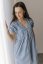 Nursing dress "Tartana" - blue - Size: M/L