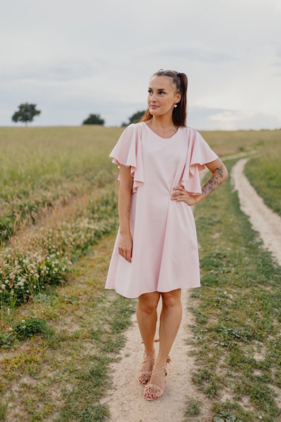 Společenské šaty – Růžové - Velikost: M/L