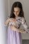 "Bohemia" dress - MOM and DAUGHTER - LILA flowers - Size: M