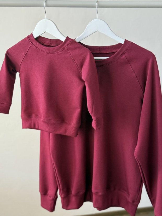 Dětská mikina/světřík - bordó