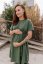 "Luna" Basic Dress - MUM AND DAUGHTER – Army green - Size: M/L