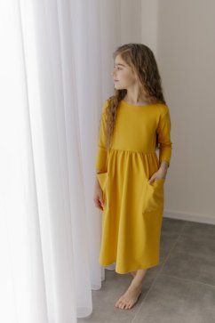 Girls' MIDI dress - various colors