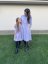 "Luna" Basic Dress - MOM and DAUGHTER - LILA - Size: XS/S