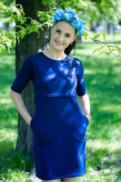 Straight dress - royal blue