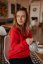 Warm Nursing Sweatshirt / Sweater  - Red