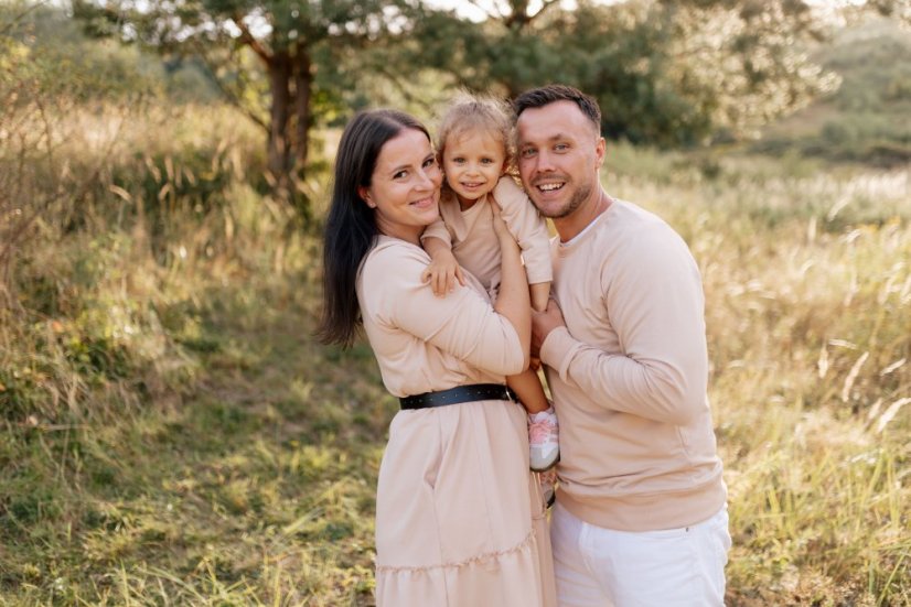 "Luna" Basic belle - MUM AND DAUGHTER – Beige - Size: M/L