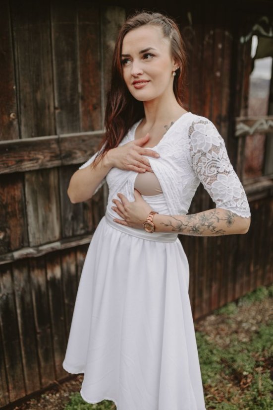 MIDI svatební šaty – Nelie