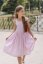 "Aurela romantic" linen dress MUM AND DAUGHTER - baby pink - Size: M
