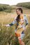 Nursing turtleneck dress – Boho brown - Size: 2XL