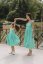 "Aurela romantic" dress MUM AND DAUGHTER - turquoise