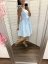 "Aurela romantic" linen dress MUM AND DAUGHTER - baby blue - Size: Custom size