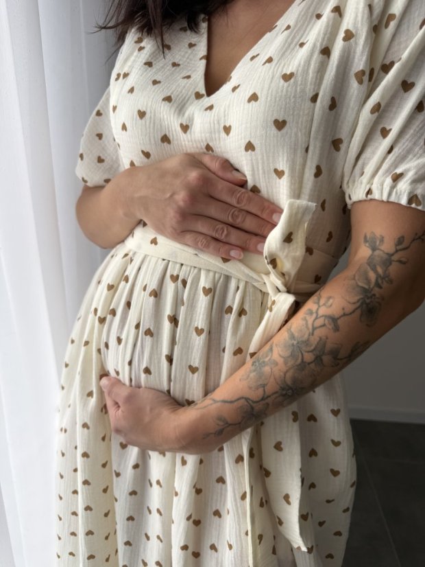 Šaty "Boho Breeze" MAMA A DCERA - srdíčka