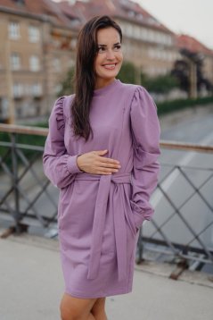 Turtleneck nursing dress - various colors