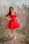 Formal tulle dress - red