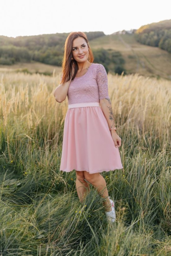 Formal dress - MOM AND DAUGHTER - Old pink