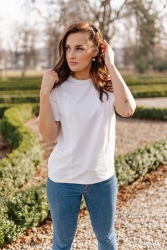 Oversized nursing shirt - White